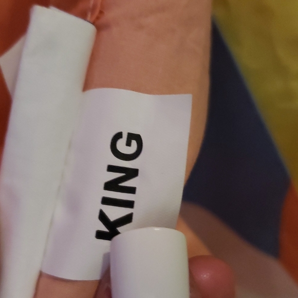 SOLD☆Brooklinen☆ classic sheet set- Fern In Rainbow - Picture 6 of 6